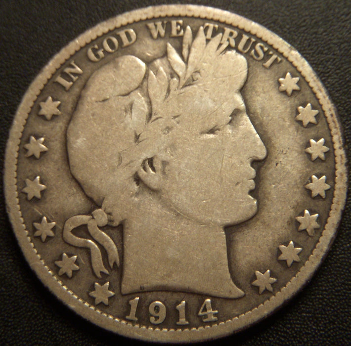 1914-S Barber Half Dollar - Very Good