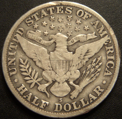 1914-S Barber Half Dollar - Very Good