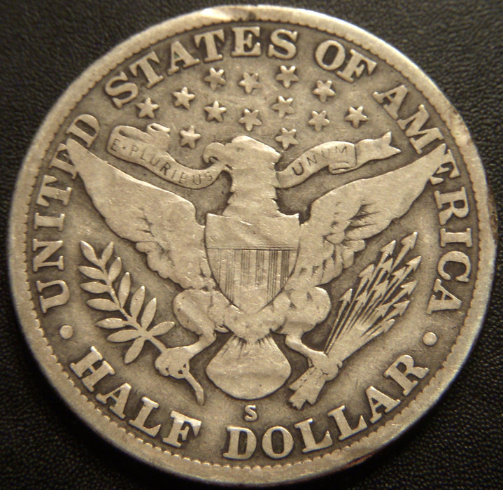 1914-S Barber Half Dollar - Very Good
