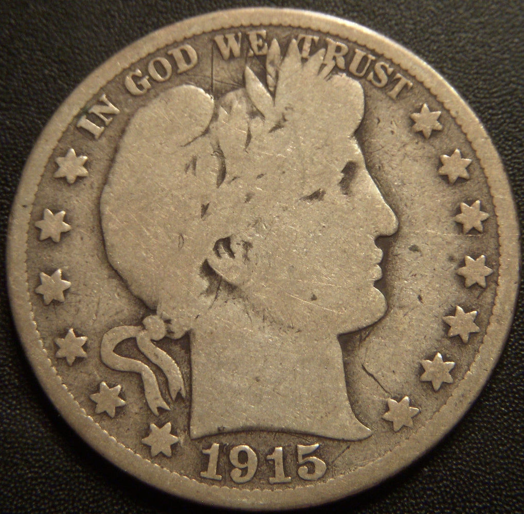 1915-D Barber Half Dollar - Good