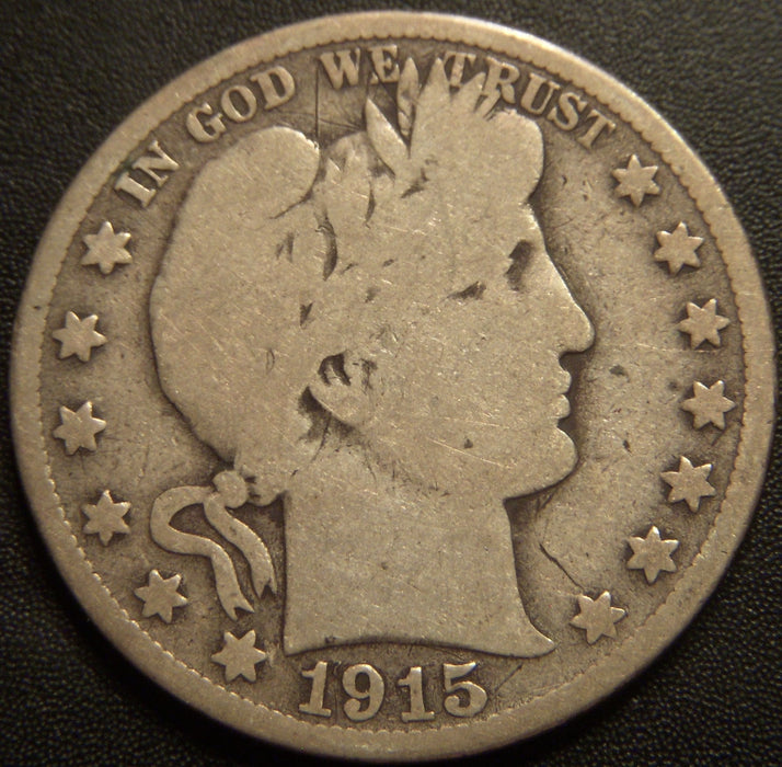 1915-D Barber Half Dollar - Good