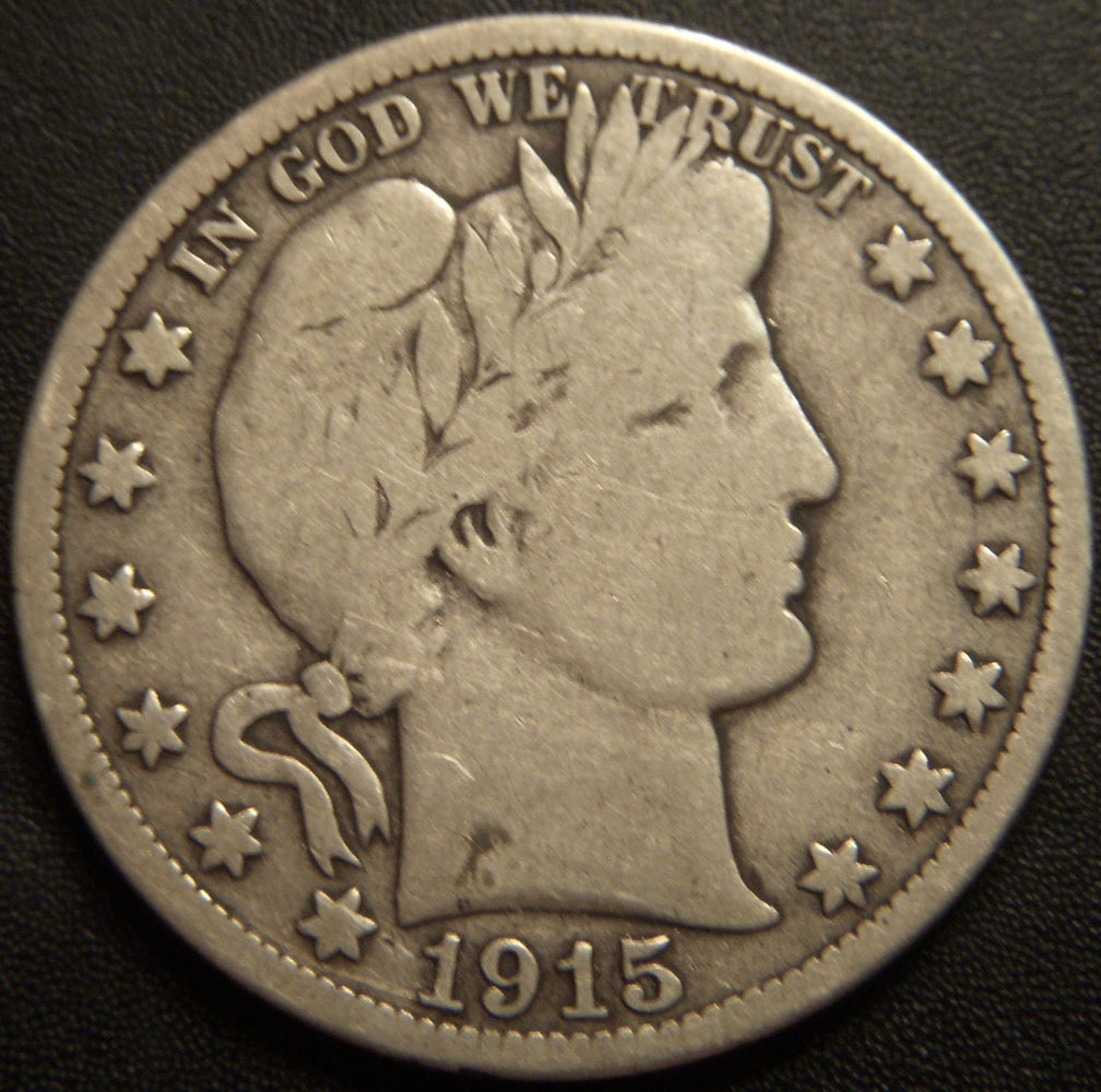 1915-S Barber Half Dollar - Very Good