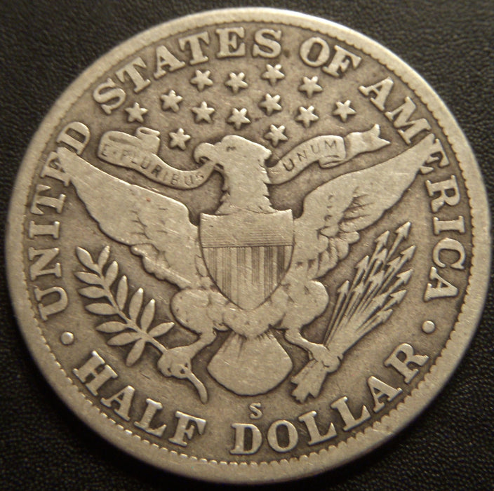 1915-S Barber Half Dollar - Very Good