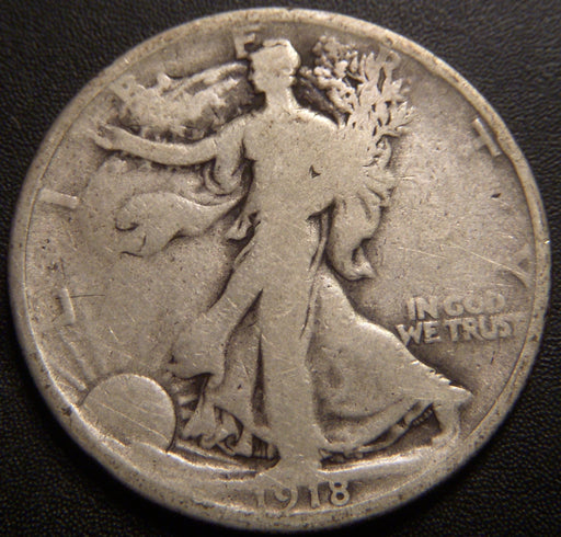 1918 Walking Half Dollar - Good