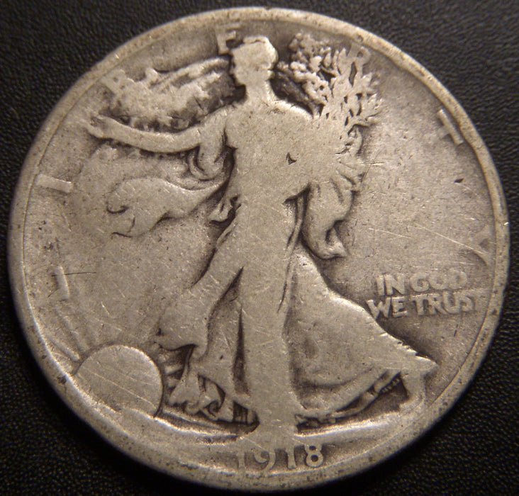 1918 Walking Half Dollar - Good