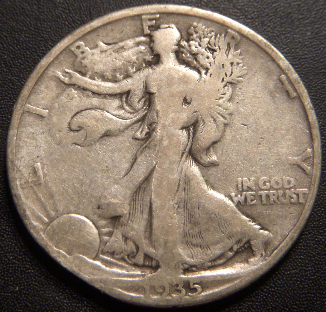 1935-D Walking Half Dollar - Good