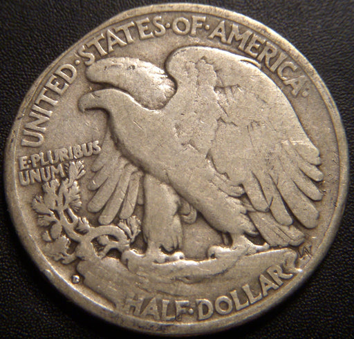 1935-D Walking Half Dollar - Good