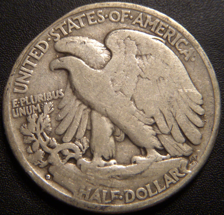 1935-D Walking Half Dollar - Good