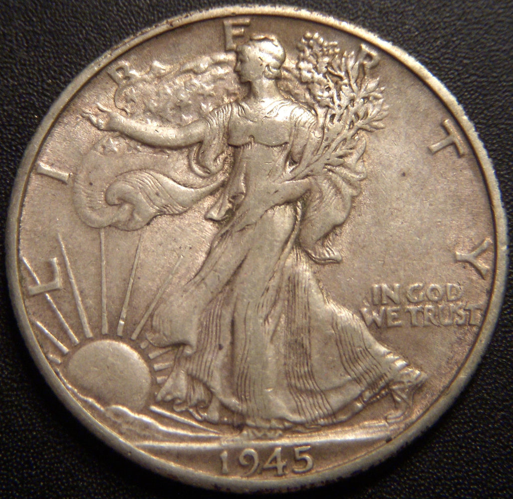 1945-D Walking Half Dollar - Very Fine