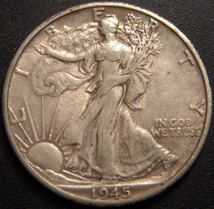 1945-D Walking Half Dollar - Very Fine