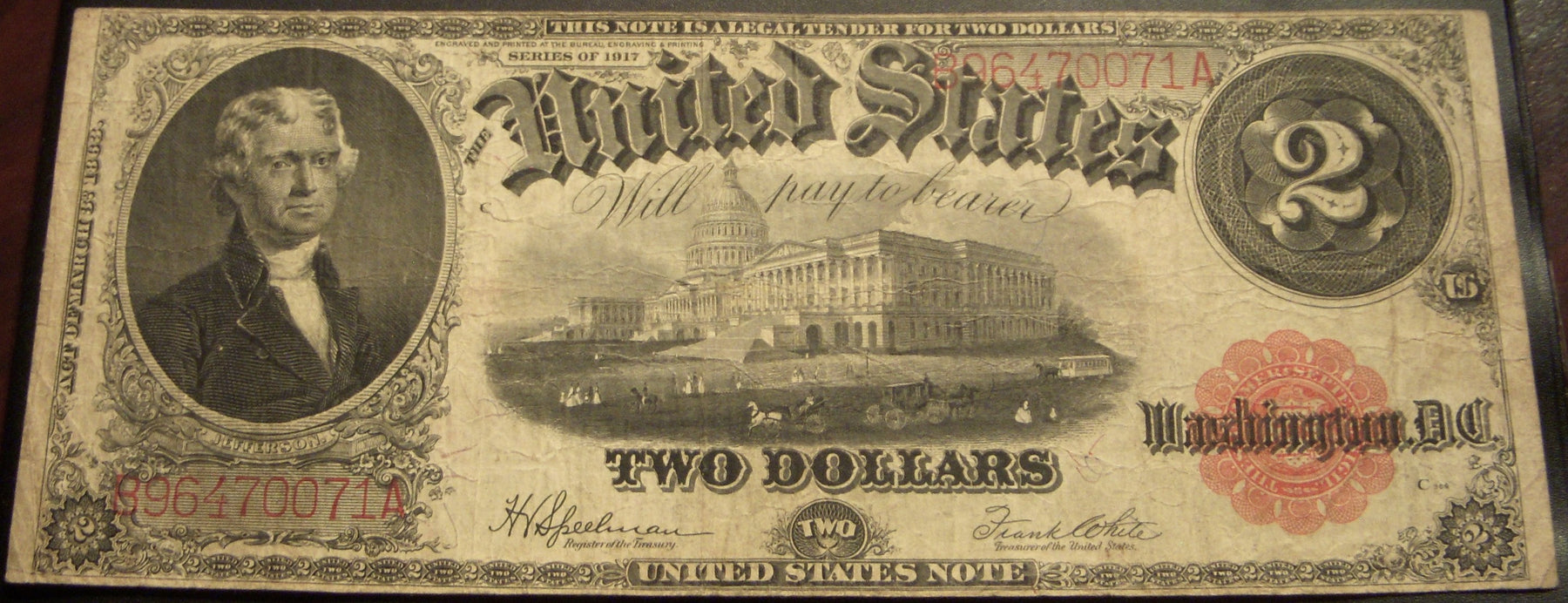 1917 $2 United States Note - FR# 60