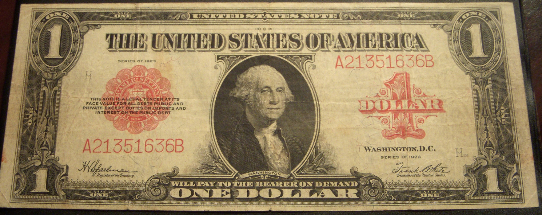 1923 $1 United States Note - FR# 40