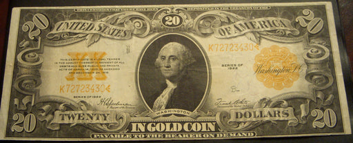 1922 $20 Gold Certificate - FR# 1187