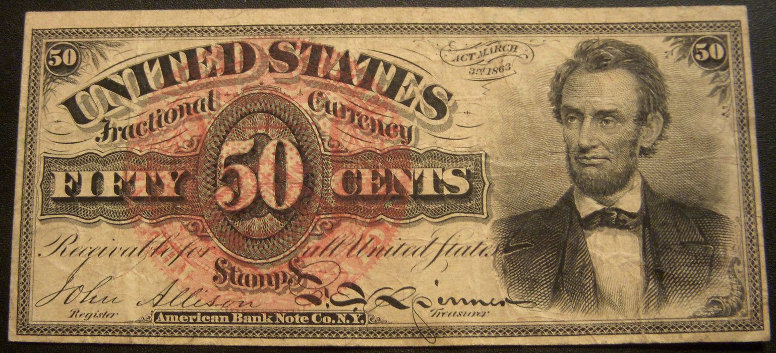 50 Cents Fractional Currency 4th Issue - FR# 1374