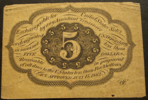 5 Cents Fractional Currency 1st Issue - FR# 1230