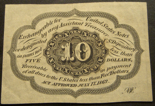 10 Cents Fractional Currency 1st Issue - FR# 1242