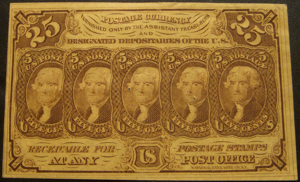 25 Cents Fractional Currency 1st Issue - FR# 1281