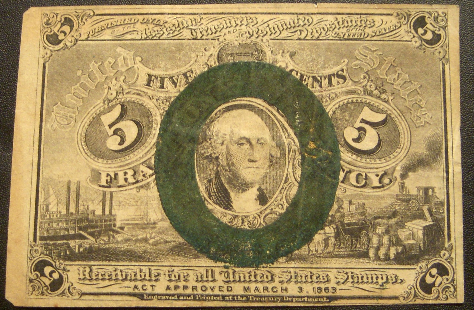 5 Cents Fractional Currency 2nd Issue - FR# 1233