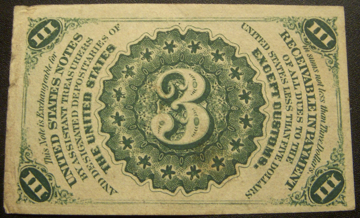 3 Cents Fractional Currency 3rd Issue - FR# 1226