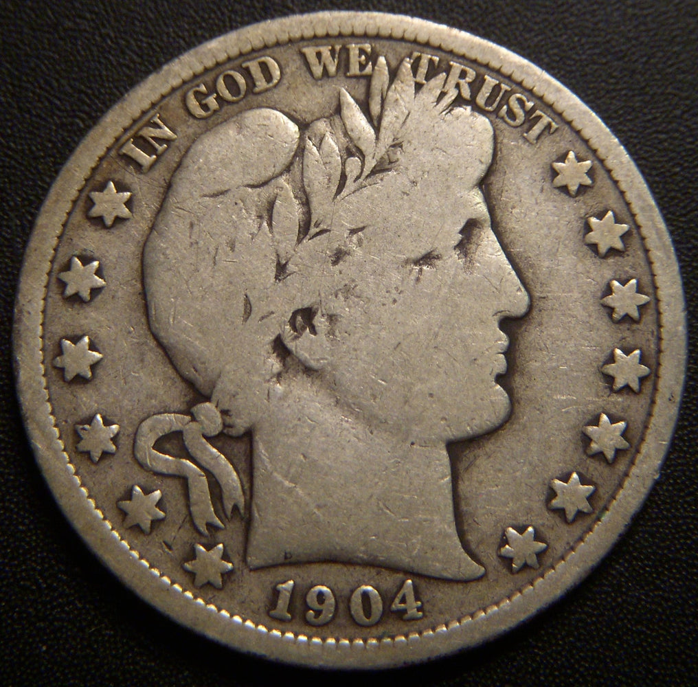 1904 Barber Half Dollar - Very Good