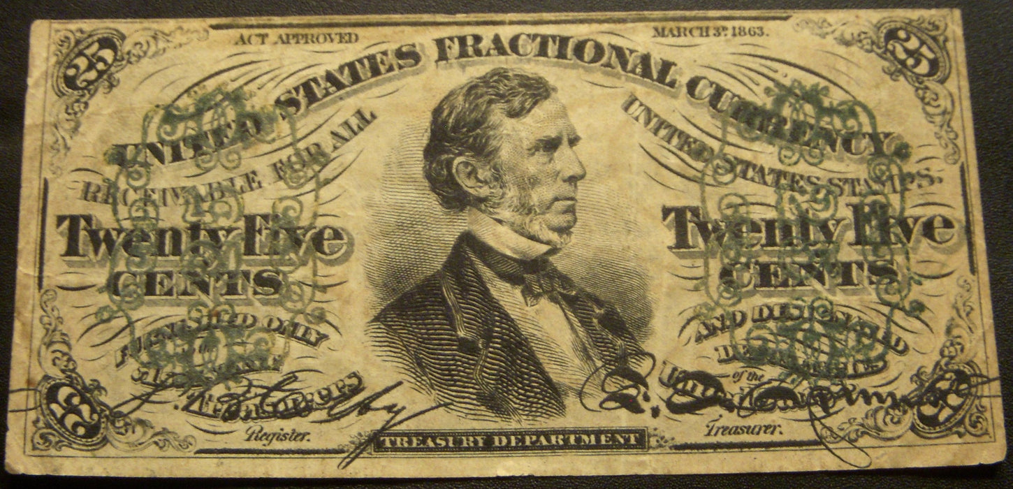25 Cents Fractional Currency 3rd Issue - FR#1254