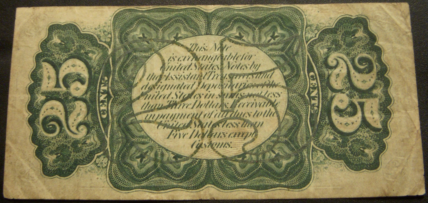 25 Cents Fractional Currency 3rd Issue - FR#1254