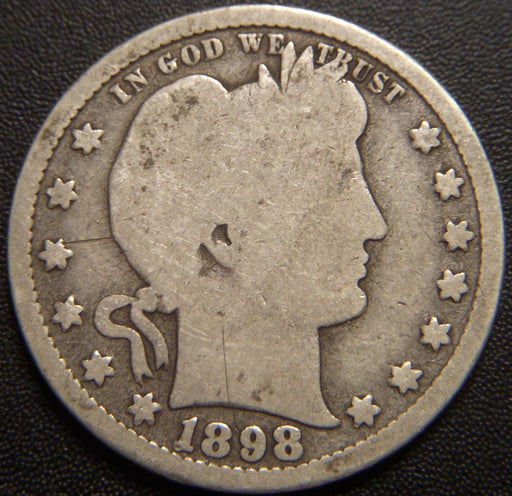 1898-S Barber Quarter - Good