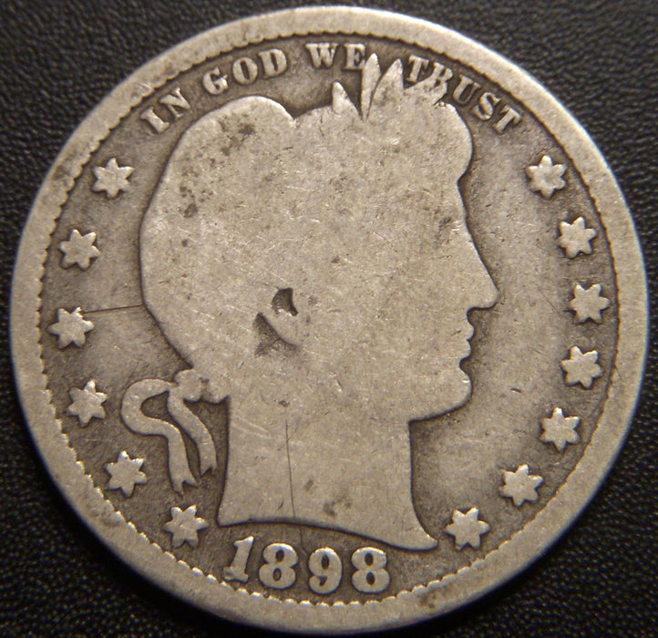 1898-S Barber Quarter - Good