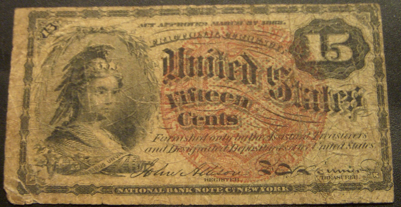 15 Cents Fractional Currency 4th Issue - FR#1267
