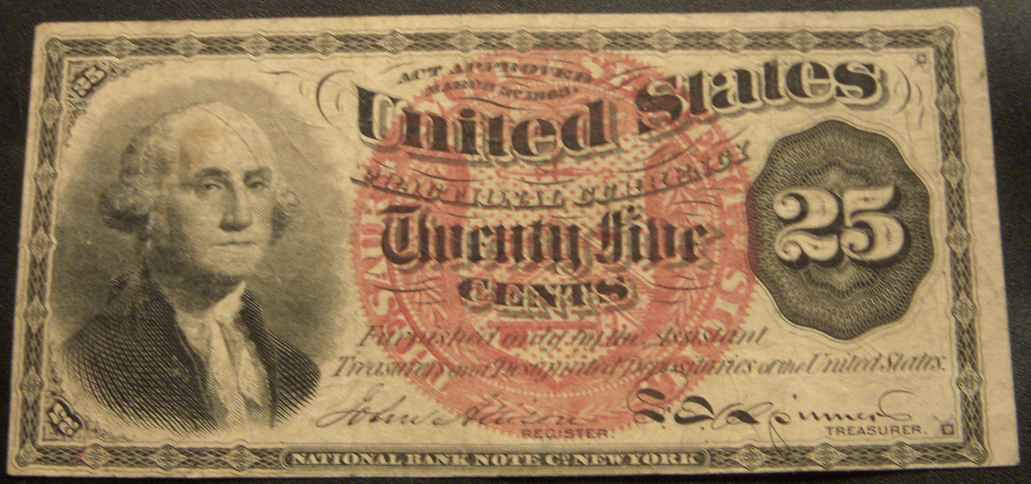 25 Cents Fractional Currency 4th Issue - FR#1302