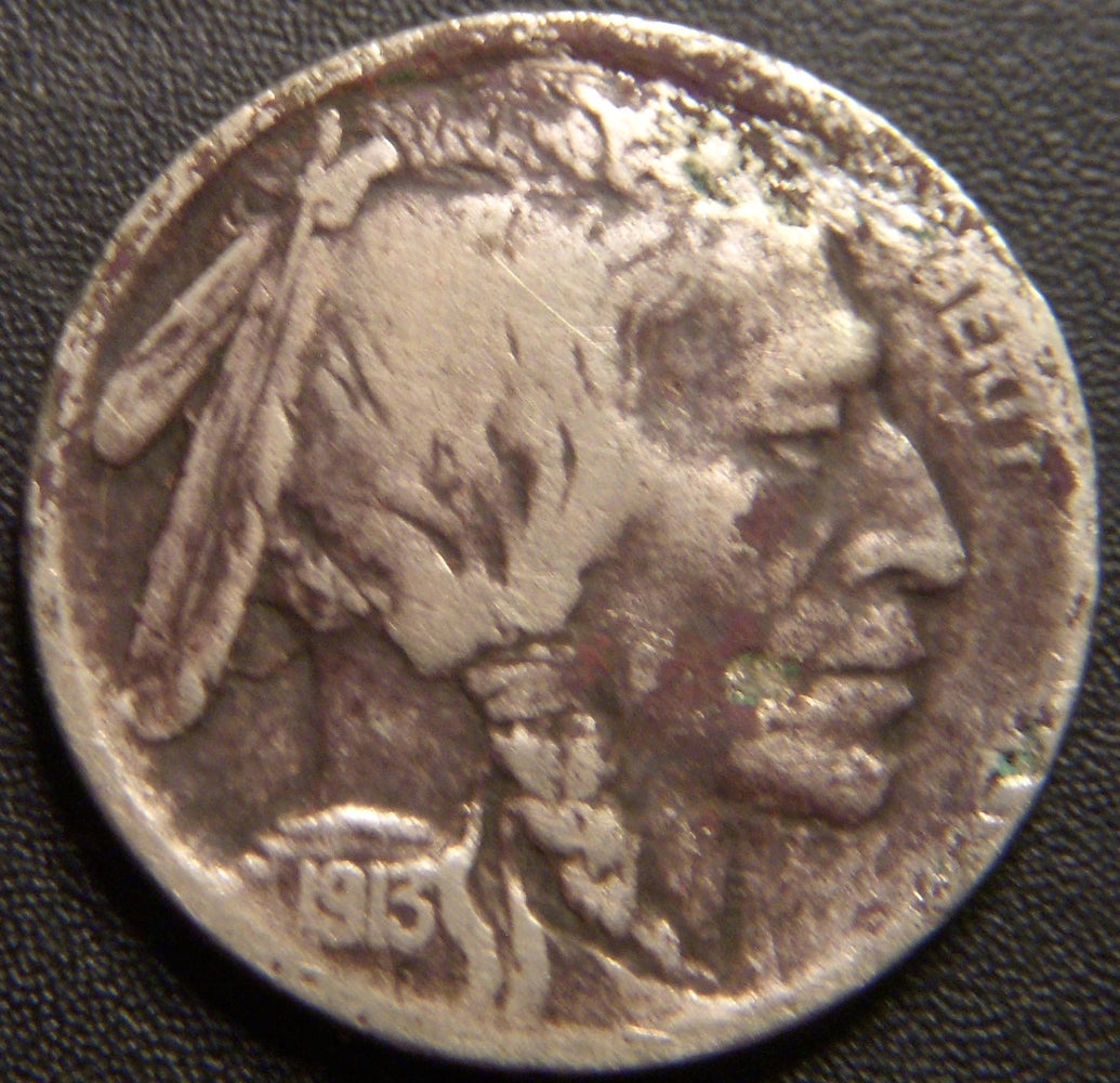 1913-S T2 Buffalo Nickel - Very Good Details