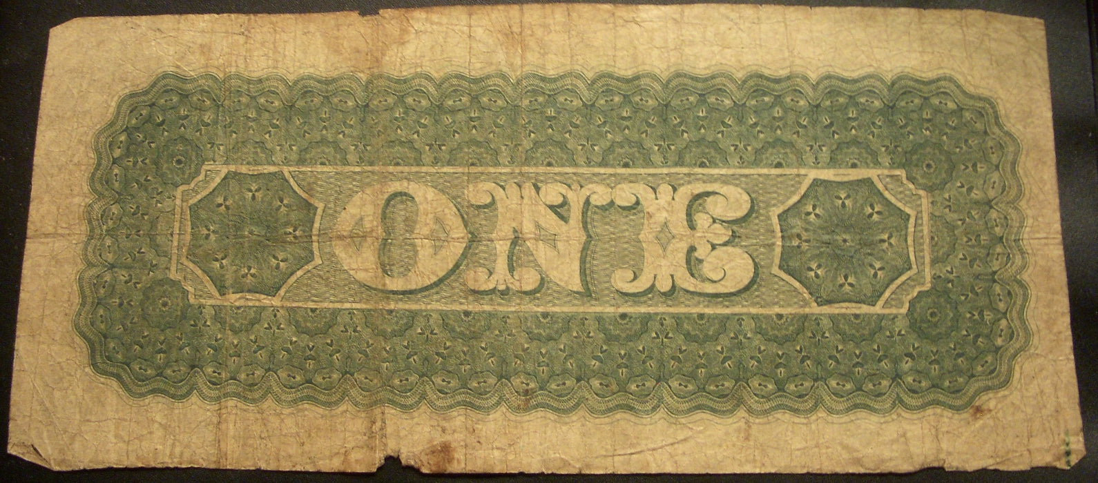 1863 $1 Riber Raisin & Lake Erie Railroad Co. Obsolete Note