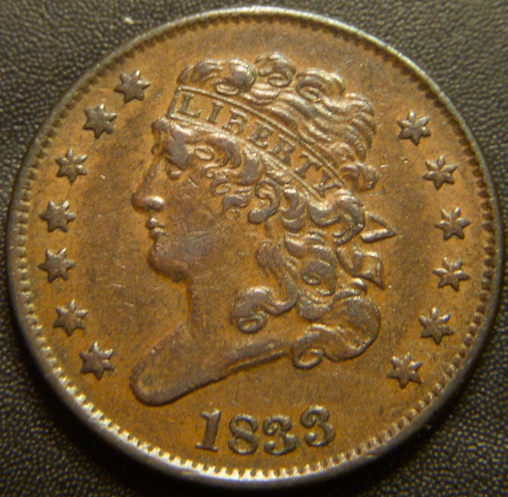 1833 Half Cent - Extra Fine