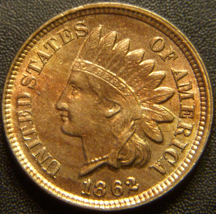 1862 Indian Head Cent - EF/AU