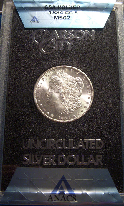 1884-CC Morgan Dollar - GSA ANCAS MS 62