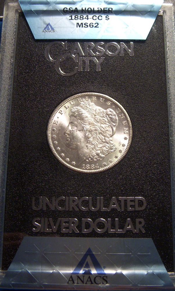 1884-CC Morgan Dollar - GSA ANCAS MS 62