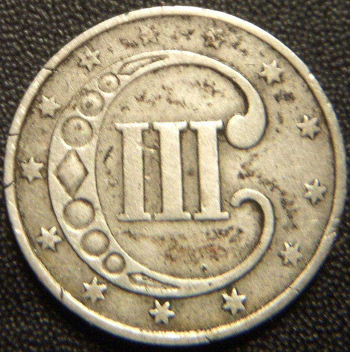 1853 Silver Three Cent - Very Fine