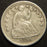 1856 Seated Half Dime - Very Fine
