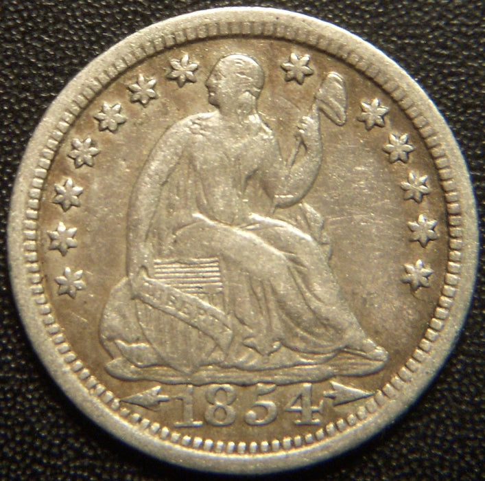 1854 Seated Half Dime - VF/EF