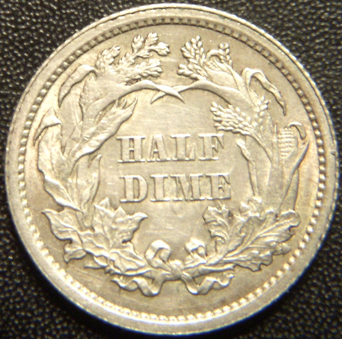 1862 Seated Half Dime - AU