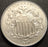 1867 Shield Nickel - With Rays AU+
