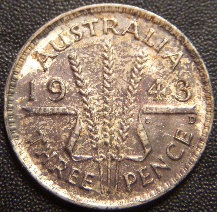 1943D 3 Pence - Australia
