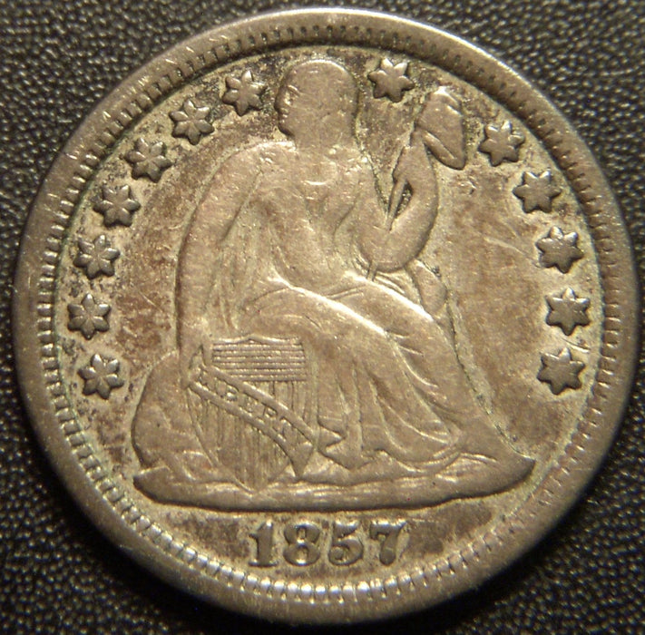 1857 Seated Dime - Very Fine
