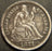 1871 Seated Dime - Extra Fine