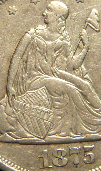 1875-S Twenty Cent - AU