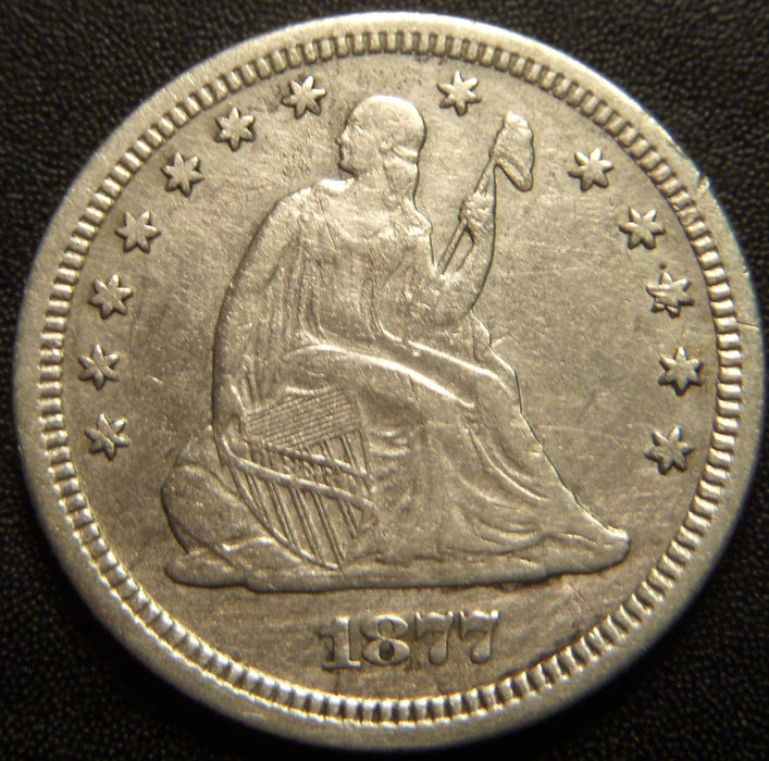 1877-S Seated Quarter - VF/F