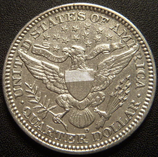 1916-D Barber Quarter - AU+