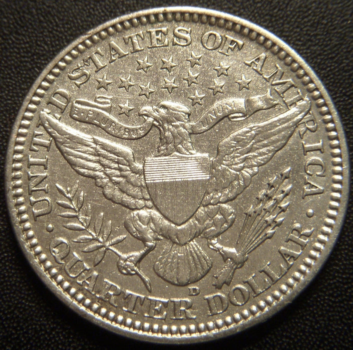 1916-D Barber Quarter - AU+