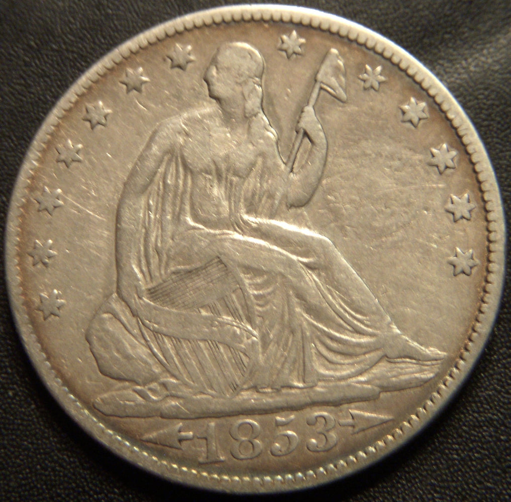 1853 Half Dollar - Arrows & Rays Fine