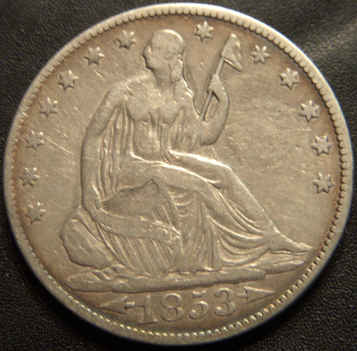1853 Half Dollar - Arrows & Rays Fine
